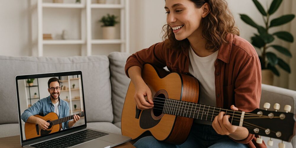Online guitar lessons